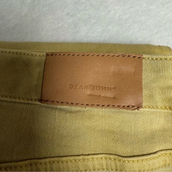Dear John size 30 Giselle skinny fit Yellow Jeans slight tye dye pattern - Picture 9 of 9